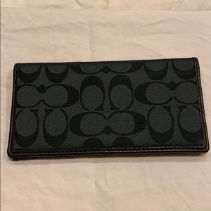 Black Coach Checkbook Cover *USED*